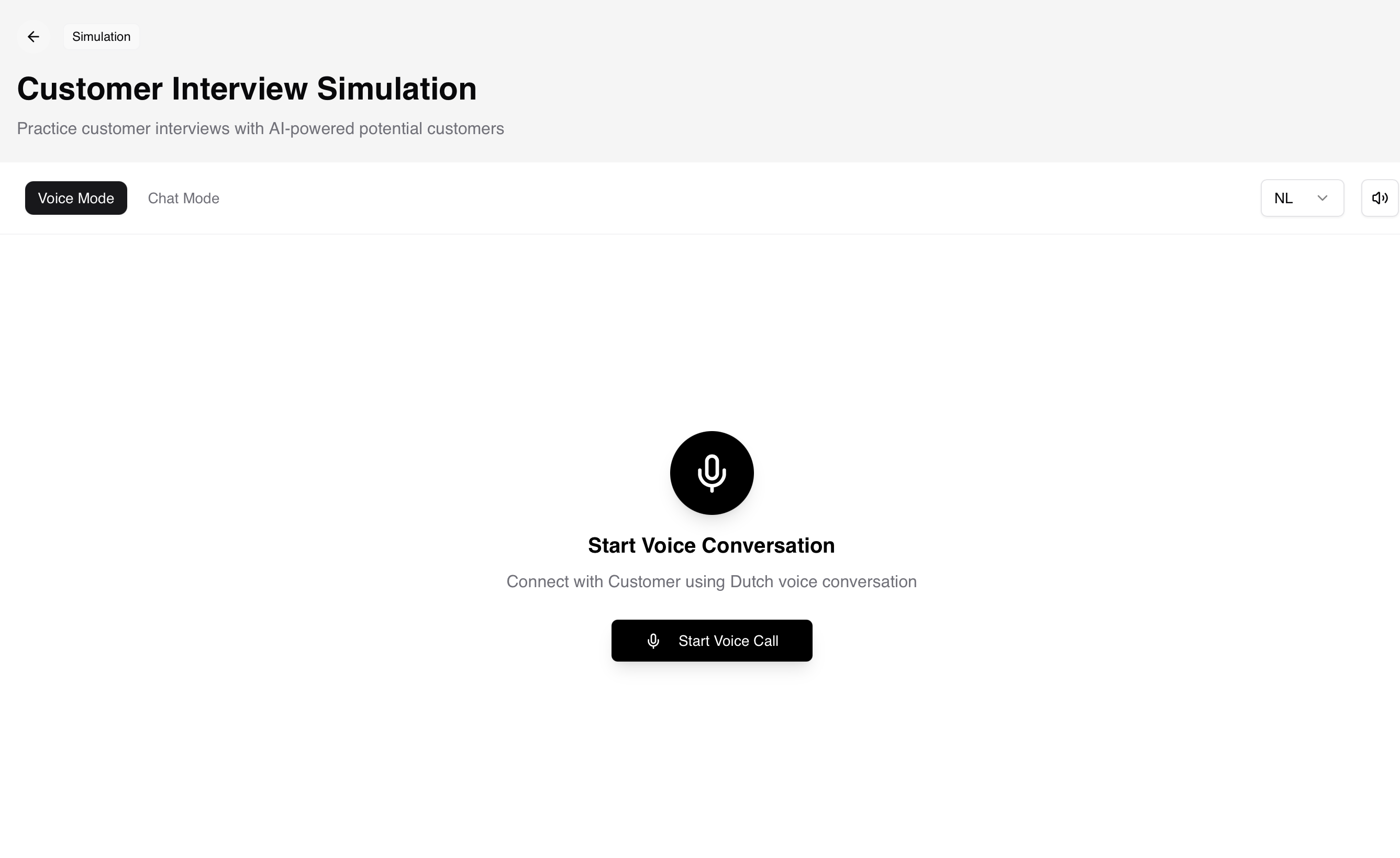 Hoverise AI Coaching - Voice simulation